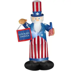 6ft. Airblown&reg; Inflatable Uncle Sam with Flag & Banner