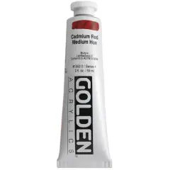 Golden&reg; 2oz. Heavy Body Acrylic Paint Cadmium Red Medium Hue