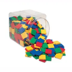 Learning Resources&reg; Plastic Square Color Tiles