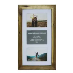 3 Opening 5" x 7" Walnut Collage Frame with Mat by Studio D&eacute;cor&reg;