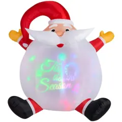 6ft. Airblown&reg; Inflatable Christmas Santa Panoramic Projection