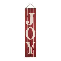 Glitzhome&reg; 42" Joy Christmas Wooden Porch Sign