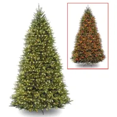12ft. Prelit Dunhill&reg; PowerConnect&trade; Fir Artificial Christmas Tree, Dual Color&reg; LED Lights