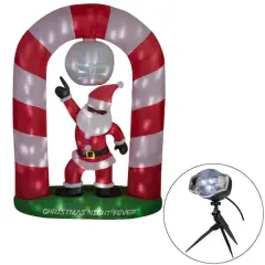 8ft. Airblown&reg; Inflatable Christmas Animated Disco Santa Claus