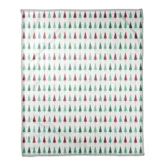 Simple Christmas Trees Throw Blanket