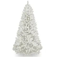 7ft. Pre-Lit North Valley&reg; White Spruce Artificial Christmas Tree with Clear Lights