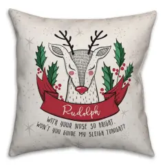 Designs Direct Midcentury Modern Rudolph 18x18 Throw Pillow