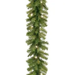 9ft. Norwood Fir Garland, Soft White LED Lights