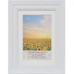 5 Pack Lifestyles 4" x 6" White Frame with Mat by Studio D&eacute;cor&reg;
