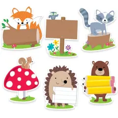 Creative Teaching Press&reg; Woodland Friends 6" Designer Cut-Outs, 36 pieces/pack, 3 packs