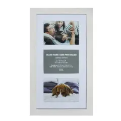 3 Opening 5" x 7" White Collage Frame with Mat by Studio D&eacute;cor&reg;