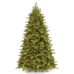 6.5 ft. Pre-Lit Feel Real&reg; Princeton Fraser Fir Hinged Artificial Christmas Tree, Dual Color&reg; LED Lights