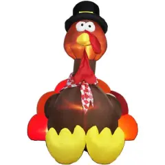 6ft. Airblown&reg; Inflatable Thanksgiving Turkey with Pilgrim Hat