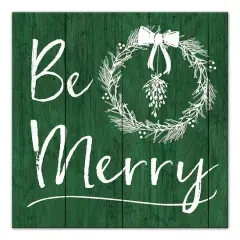 16&rdquo; x 16&rdquo; Be Merry Canvas Wall Art