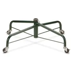 National Tree Company&reg; 32" Folding Tree Stand With Rolling Wheels, 1.25" Pole