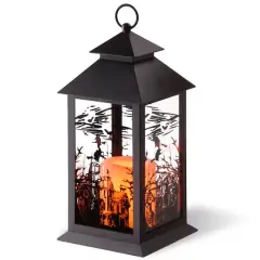 12" Witch Lantern with LED Candle