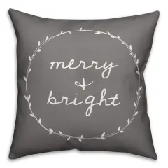 Merry & Bright Throw Pillow