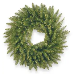 24" Kingswood&reg; Fir Wreath with 250ct. Warm White Battery Operated LED Infinity&trade; Lights