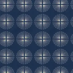 Studio NYC Array Embroidered Lapis Home D&eacute;cor Fabric