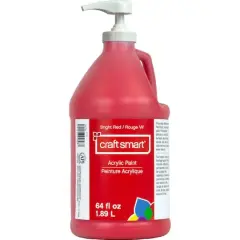 64oz. Acrylic Paint by Craft Smart&reg; Bright Red