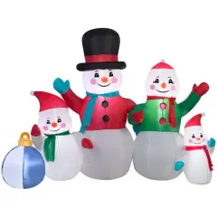 5ft. Airblown&reg; Inflatable Christmas Snowman Family Scene