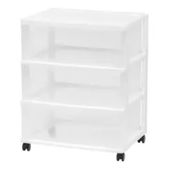 Iris&reg; 3 Drawer Rolling Storage Cart