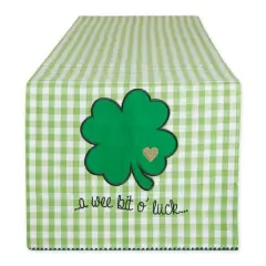 DII&reg; 72" A Wee Bit O Luck Embroidered Table Runner 13x72