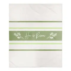 He Is Risen Blanket 50" x 60" Sherpa Fleece Blanket