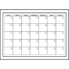 WallPops White Monthly Dry Erase Calendar, 2ct.