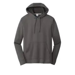 Port & Company&reg; Performance Fleece Pullover Hooded Adult Sweatshirt Charcoal