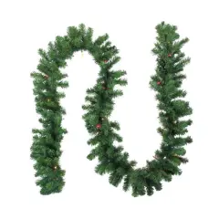 9ft. Pre-Lit Multicolor Lighted Oak Creek Pine Garland