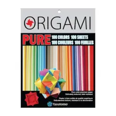 Yasutomo&reg; PURE Color Origami Paper, 100 Sheets