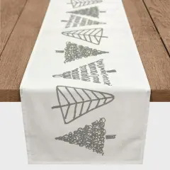 Tree Doodle 16" x 90" Cotton Twill Runner