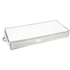 Simplify Gray Boho Under the Bed Storage Bag