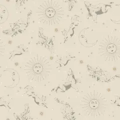 RoomMates Zodiac Dreams Linen Peel & Stick Wallpaper