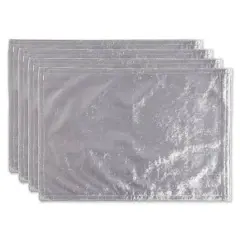 DII&reg; Velvet Placemats, 4ct. Silver