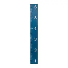 Hello Honey&reg; 66'' Blue Growth Chart Ruler Wall D&eacute;cor