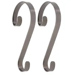 Haute Decor Stocking Scroll&reg; Brushed Nickel Stocking Holders, 2ct.