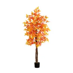 6ft. Deluxe Potted Artificial Autumn Maple Tree