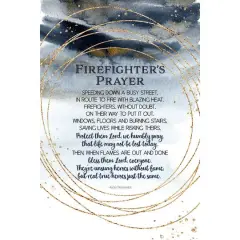 Firefighter's Prayer Inspirational Wood Plaque