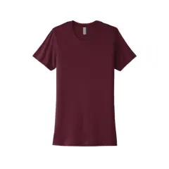 Next Level Colors Women's Cotton Boyfriend T-Shirt Maroon