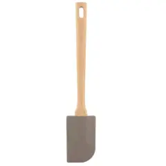 Martha Stewart Beech Wood & Gray Silicone Spatula