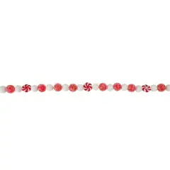 4ft. Red & White Peppermint Candy Christmas Garland