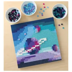10" x 10" Celestial Body Pixelated Brick Art Kit by Make Market&reg;