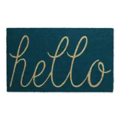 DII&reg; Hello Doormat Storm Blue