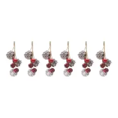 6ct. Bell & Pinecone Drop Ornaments