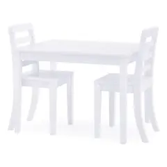 Delta Children Gateway Table & 2 Chairs Set Bianca White