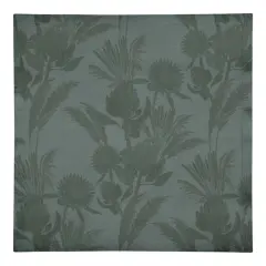 Tonal Protea Blooms Cotton Twill Napkin Emerald Tones