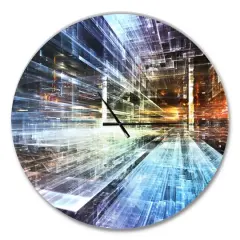Designart 'Future Industry Modern Wall Clock