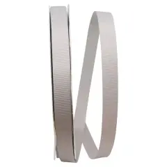 The Ribbon Roll 5/8" x 100yd. Grosgrain Allure Ribbon Silver